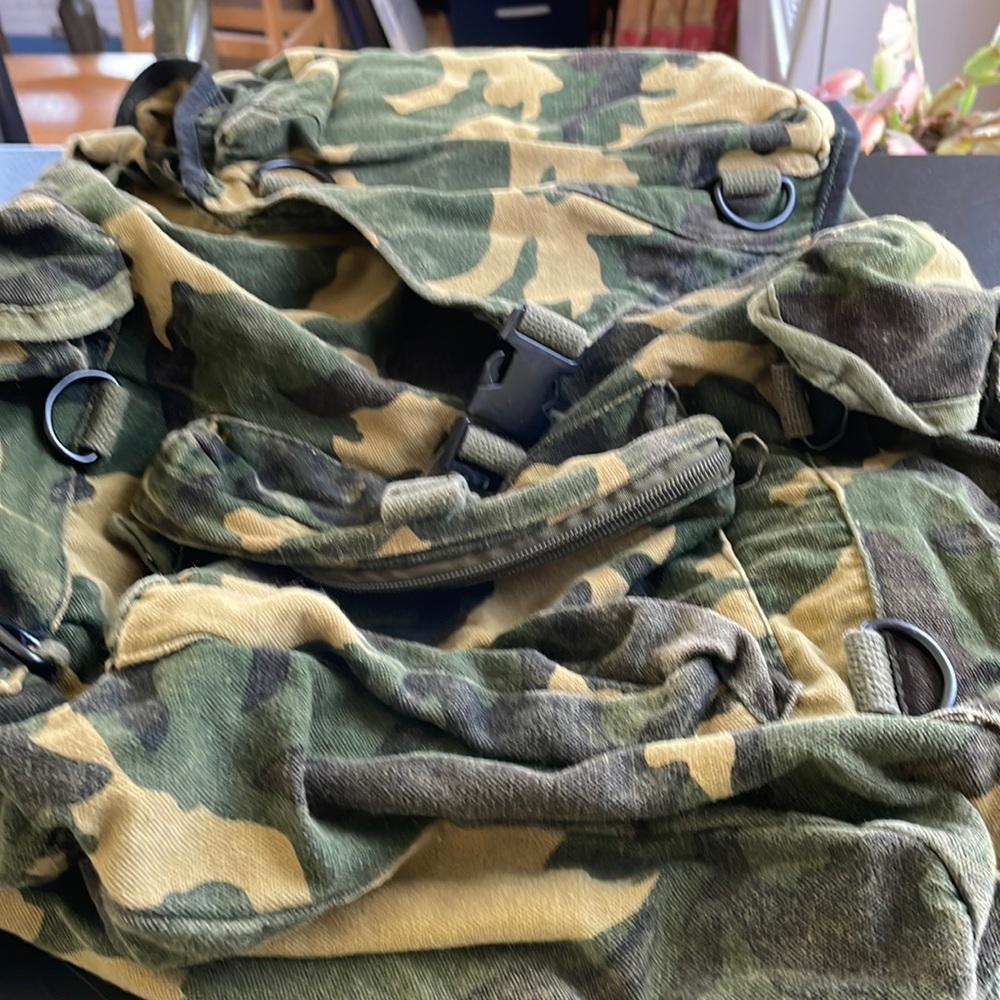 Camouflage soft backpack